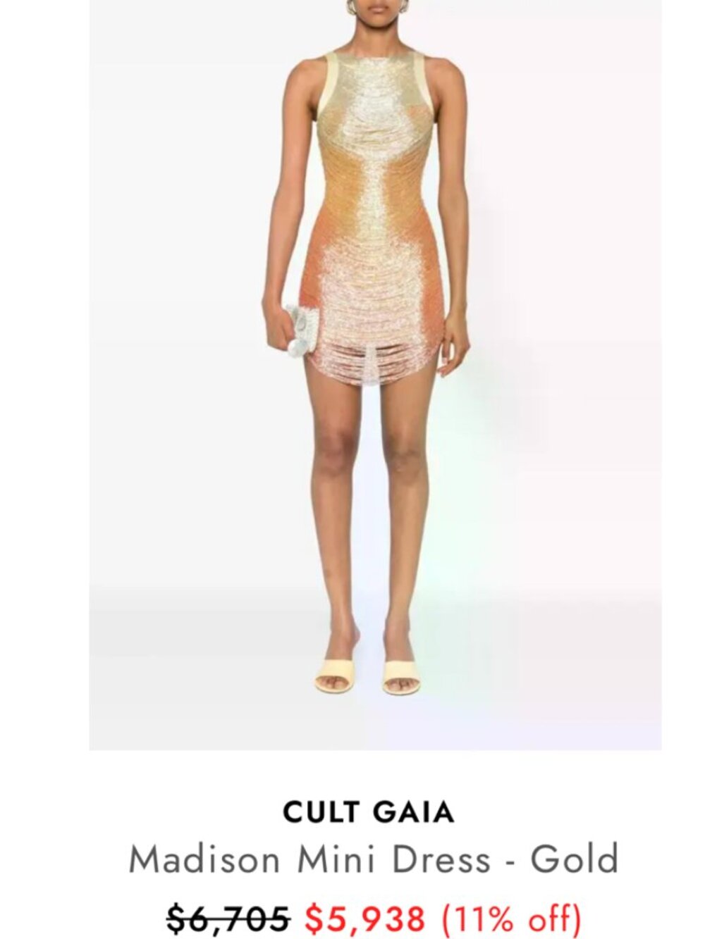 CULT GAIA MADISON MINI DRESS SIZE M WITH TAGS - Picture 12 of 16